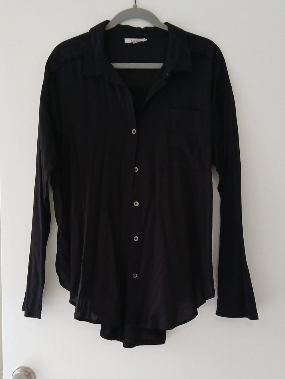 Splendid Black Casual Button Shirt Nwot Sz L